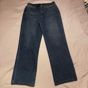 Dark Blue Straight Leg Women's Jeans